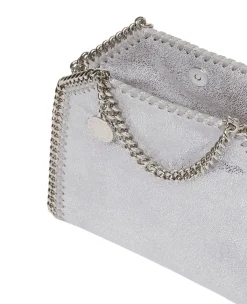 Stella McCartney Falabella Tiny Tote Veske Sølv