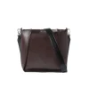 Stella McCartney Logo Crossbody Bag Brushed Veske Mørkebrun