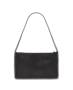 Stella McCartney Pochette Eco Shaggy Deer Veske Sort