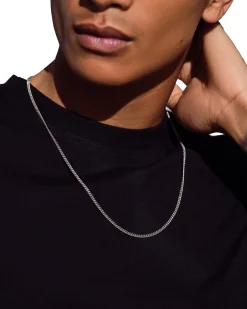 Tom Wood Curb Chain M Silver 18inch Smykke Sølv