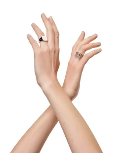 Tom Wood Cushion Band Open Zirconia Ring Sølv