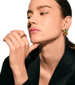 Tom Wood Mini Cushion Gold Ring Gull