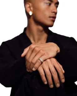 Tom Wood Peaky Ring Gold Top Ring Sølv Og Gull