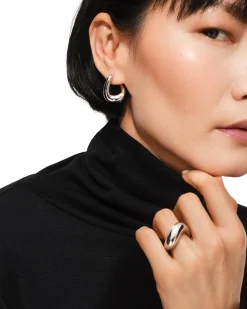 Tom Wood Twist Hoops Øredobber Sølv