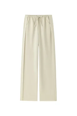 Viktoria Chan Esha Wide Leg Trousers Bukse Beige