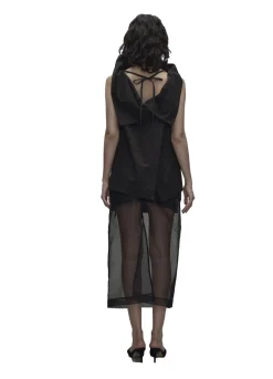 Viktoria Chan Tully open bak top Skjorte Sort